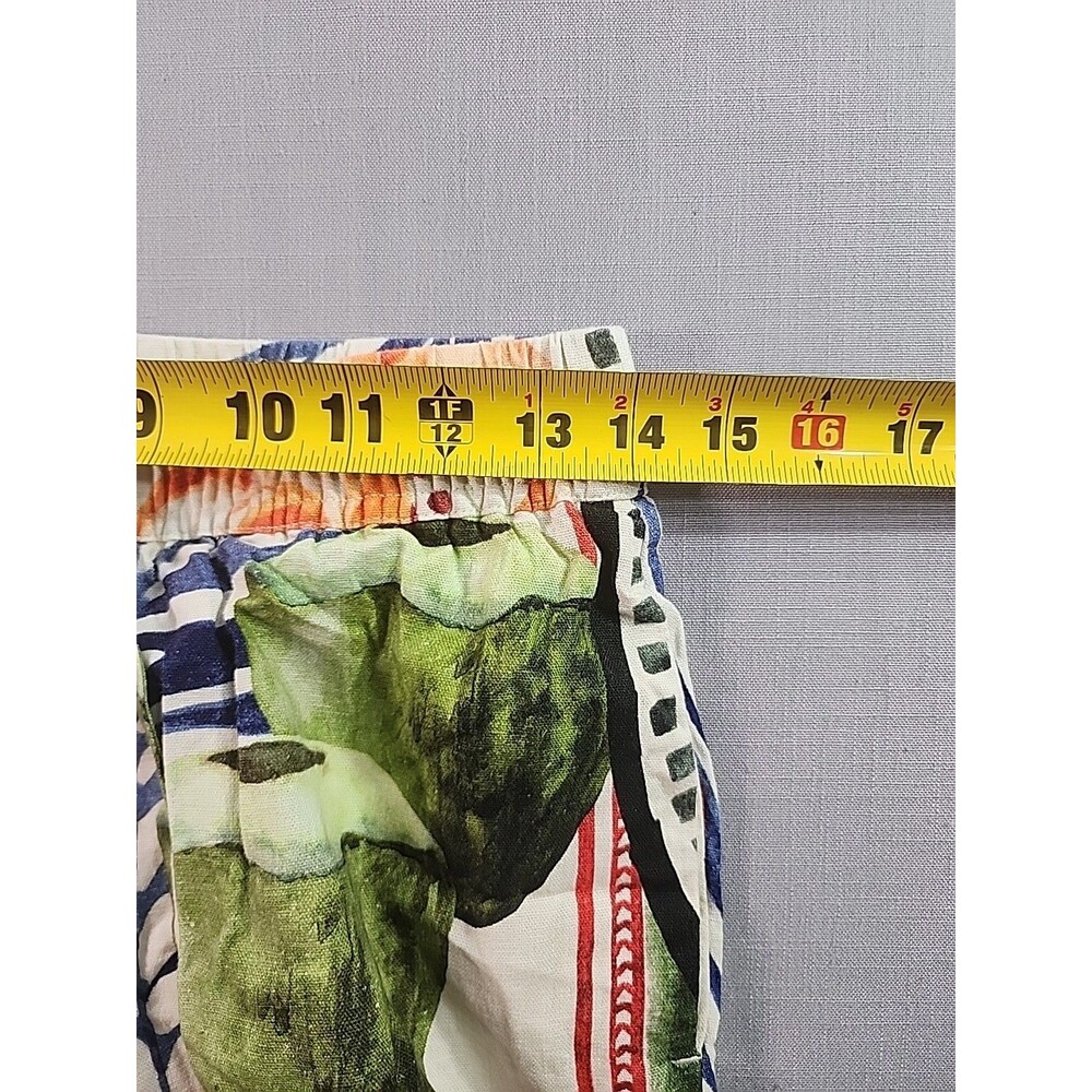 Rachel Zoe Women’s Tropical Print Lounge Pants Coconut Amazonia Drawstring Size - Picture 7 of 7